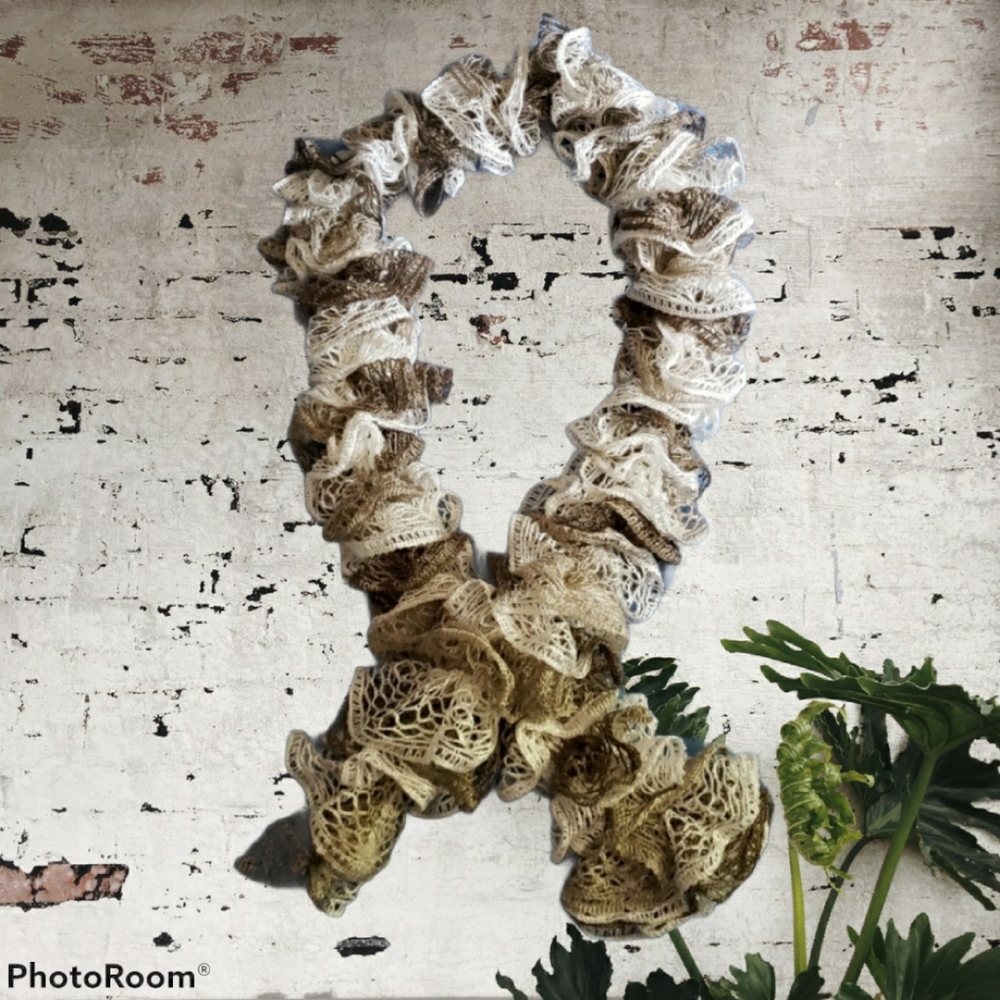 Hand Crafted Frilly Scarf